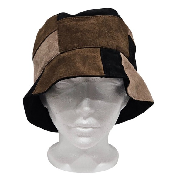 Gilles Francois Paris Suede Patchwork‎ Bucket Hat Made in France main image 14